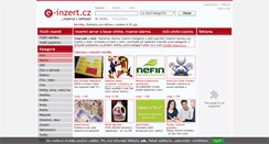 Desktop Screenshot of e-inzert.cz