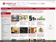 Tablet Screenshot of e-inzert.cz